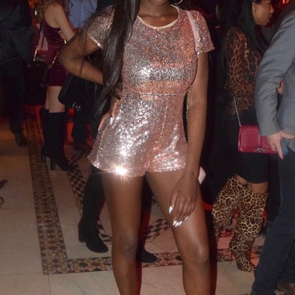 Fashion nova sequin romper dress - Picture 1 of 4